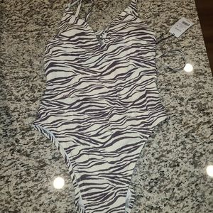 Animal print one piece